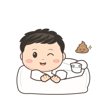 응가했어요 감정과 일상을 표현하는 아기 캐릭터