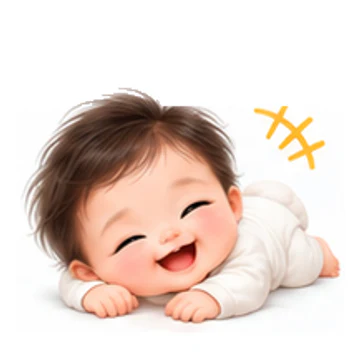 ㅋㅋㅋ 감정을 표현하는 포근한 신생아 캐릭터