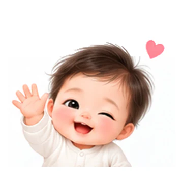 또 보자! 감정을 표현하는 포근한 신생아 캐릭터