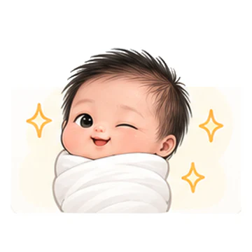 좋아요! 감정을 표현하는 베넷 포대기 신생아 캐릭터