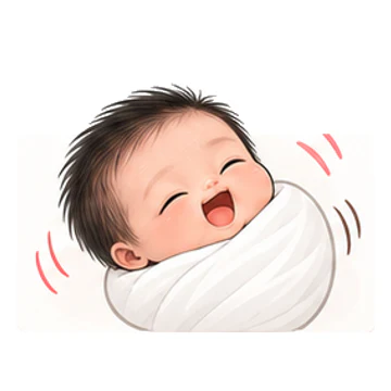 ㅋㅋㅋ 감정을 표현하는 베넷 포대기 신생아 캐릭터