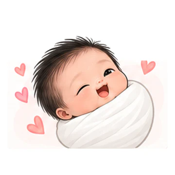 안아줘요 감정을 표현하는 베넷 포대기 신생아 캐릭터